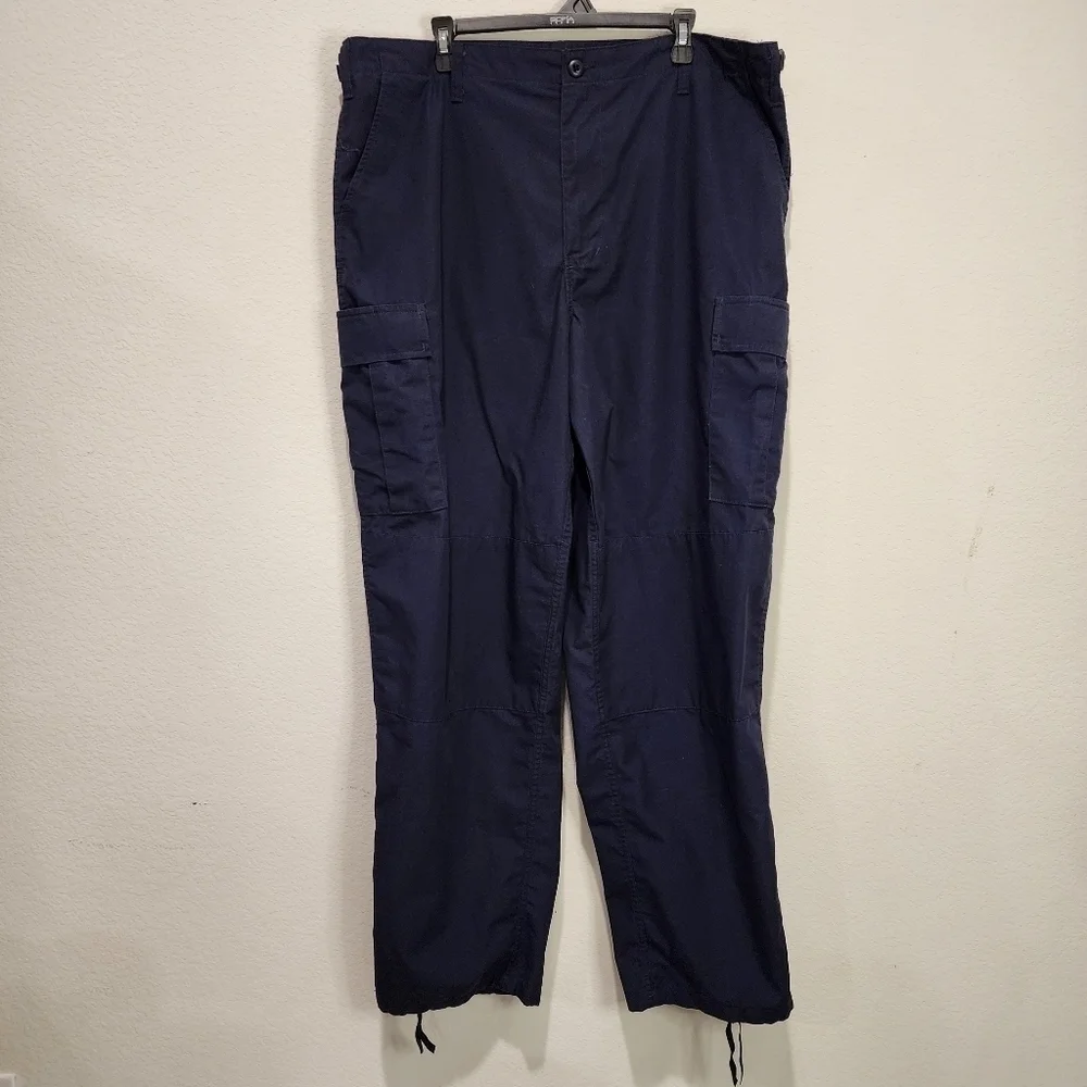 TruSpec Navy Blue Tactical Pants Cargo Pockets Size XL Long EMS